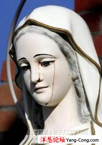 澳洲圣母像流泪