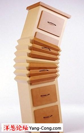 加拿大设计师造奇妙家具 萝卜能储物桌子会伸腿(组图)