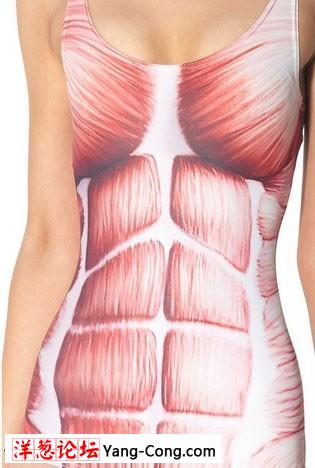 女人的肌肉解剖比基尼泳衣 没有了意淫念头(组图)